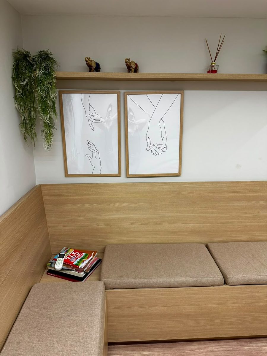 Espaço de espera do consultório